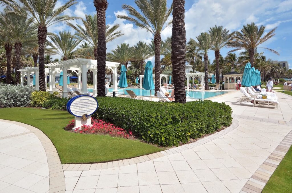 Pool deck - Mediterranean Courtyard at The Breakers, Palm Beach, FL